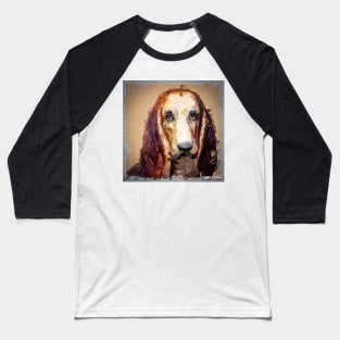 Portrait of a Basset Hound Baseball T-Shirt